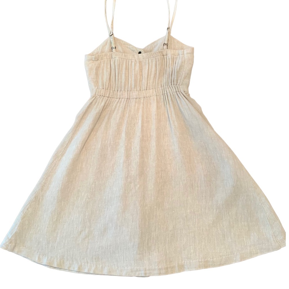 Urban Outfitters COPE Linen Blend Dress in a Natural Color sz XS - Picture 3 of 13